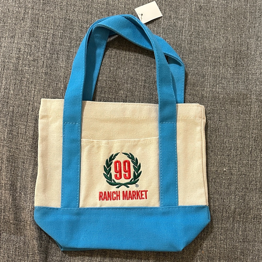 99 Ranch Market Canvas Tote Bag BLUE